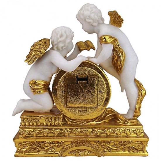 Design Toscano Chateau Carbonne Cherub Mantle Clock