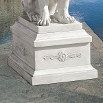 Design Toscano Rectangular Rosette Base
