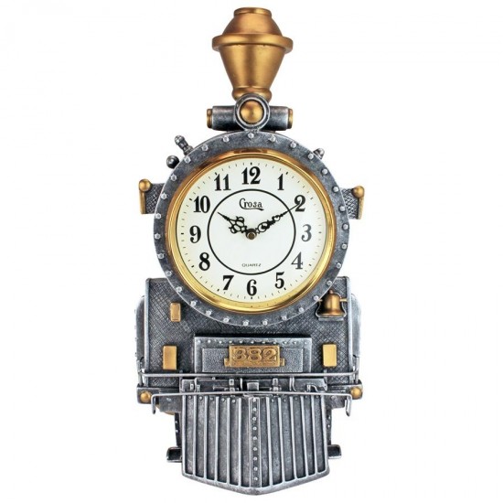 Design Toscano Casey Jones Train Wall Clock