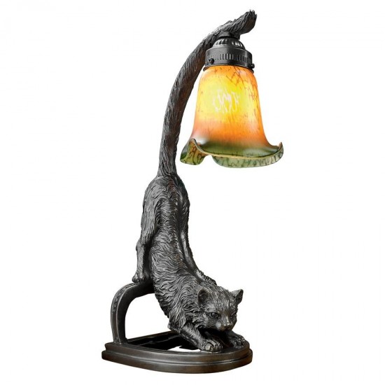 Design Toscano Crouching Cat Lamp