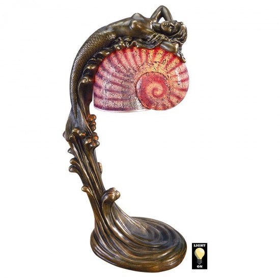 Design Toscano Siren Of The Sea Art Deco Lamp