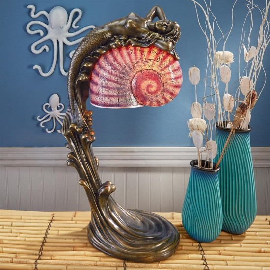 Design Toscano Siren Of The Sea Art Deco Lamp