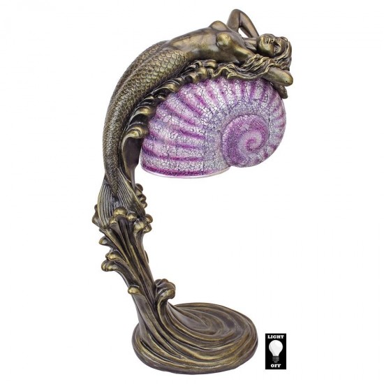 Design Toscano Siren Of The Sea Art Deco Lamp