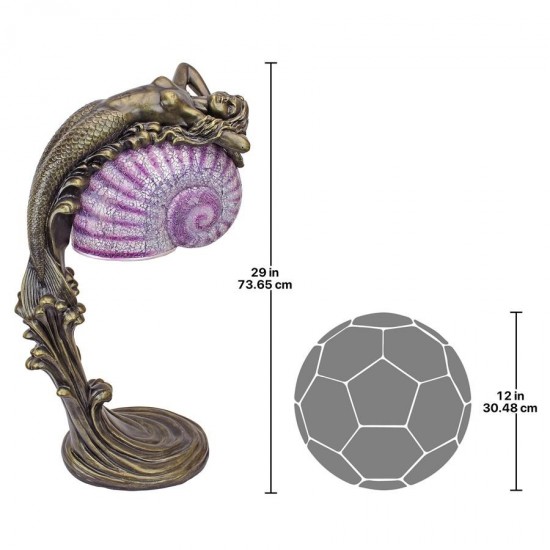 Design Toscano Siren Of The Sea Art Deco Lamp