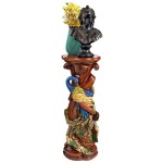 Design Toscano Chateau Saumer Peacock Pedestal