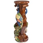 Design Toscano Chateau Saumer Peacock Pedestal