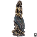 Design Toscano Oceans Mermaid Mosaic Glass Lamp