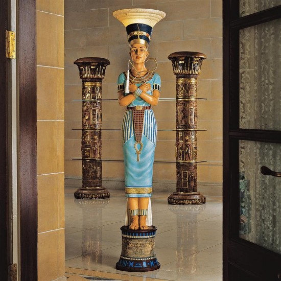 Design Toscano Queen Nefertiti Floor Lamp