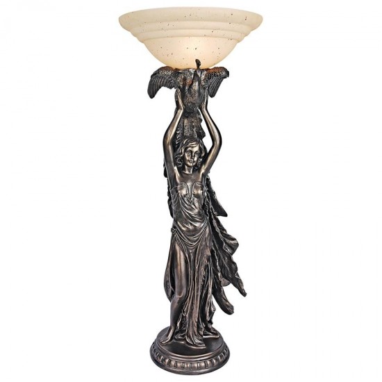 Design Toscano Peacock Goddess Desk Lamp