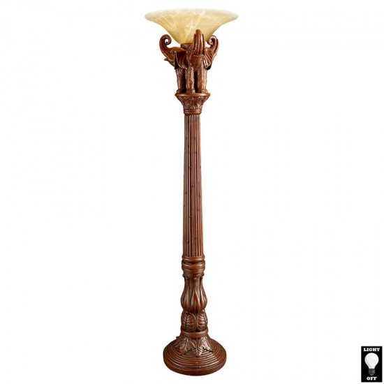 Design Toscano Lord Earl Houghtons Elephant Floor Lamp