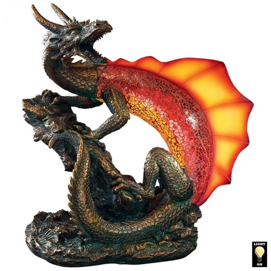 Design Toscano Viper The Serpent Dragon Lamp