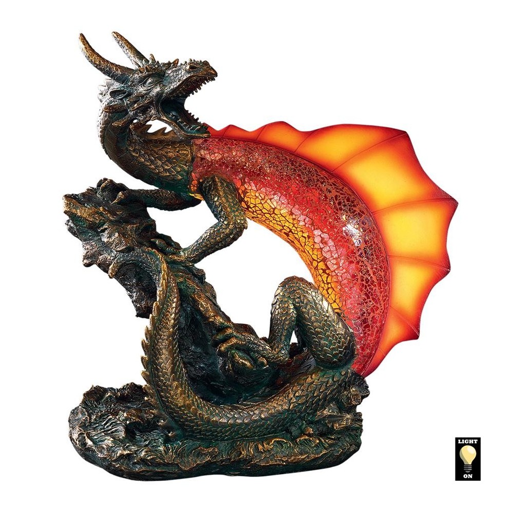Design Toscano Viper The Serpent Dragon Lamp