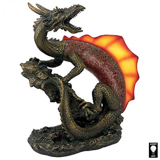 Design Toscano Viper The Serpent Dragon Lamp