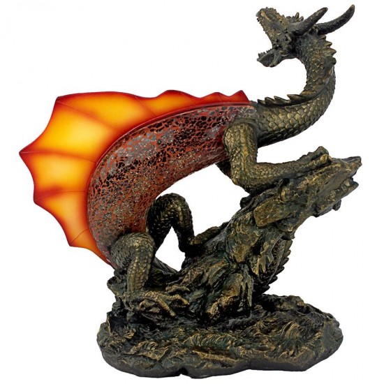 Design Toscano Viper The Serpent Dragon Lamp
