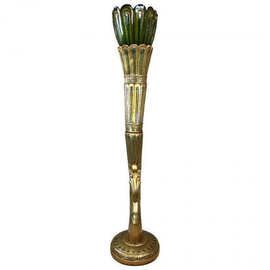 Design Toscano Art Deco Peacock Floor Lamp