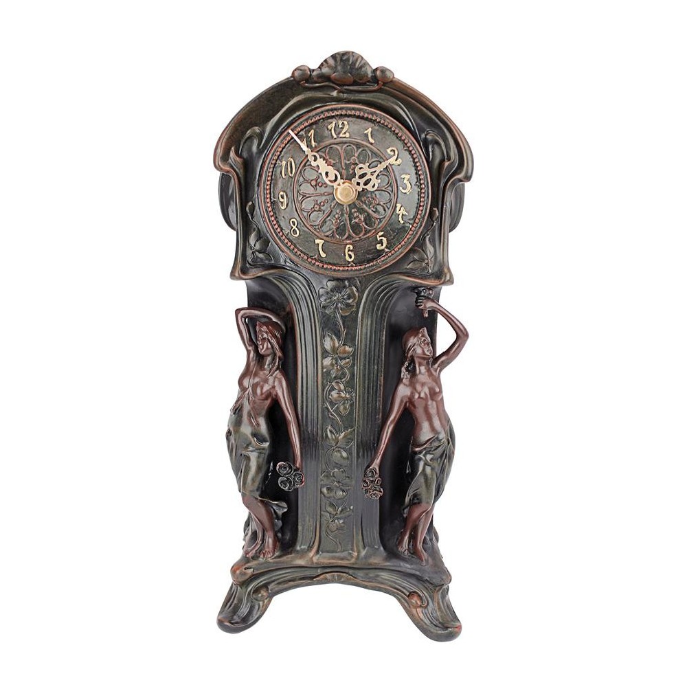 Design Toscano Art Nouveau Mantlepiece Clock