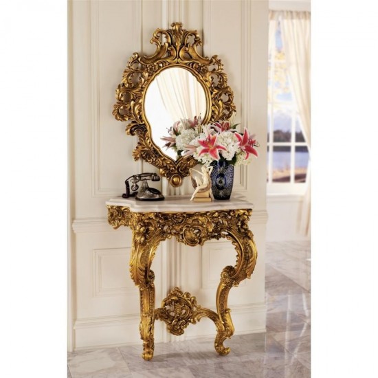 Design Toscano Madame Antoinette Console & Mirror Set