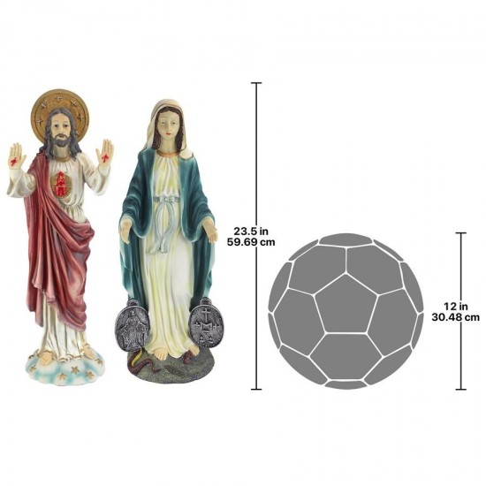 Design Toscano S/ Jesus & Mary Devotional Sculptures
