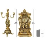 Design Toscano Chateau Chambord Clock & Candelabra Set