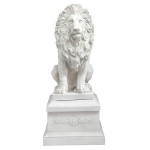 Design Toscano S/ Lion Of Florence W/ Base