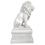 Design Toscano S/ Lion Of Florence W/ Base