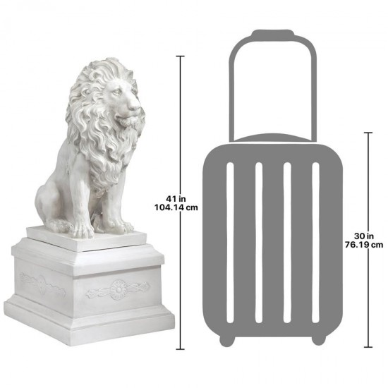 Design Toscano S/ Lion Of Florence W/ Base