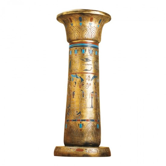 Design Toscano Golden Pedestal Of The Egyptian Kings