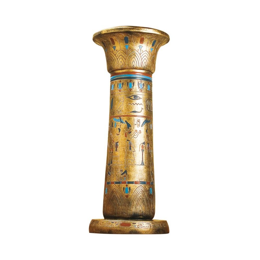 Design Toscano Golden Pedestal Of The Egyptian Kings