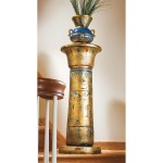 Design Toscano Golden Pedestal Of The Egyptian Kings