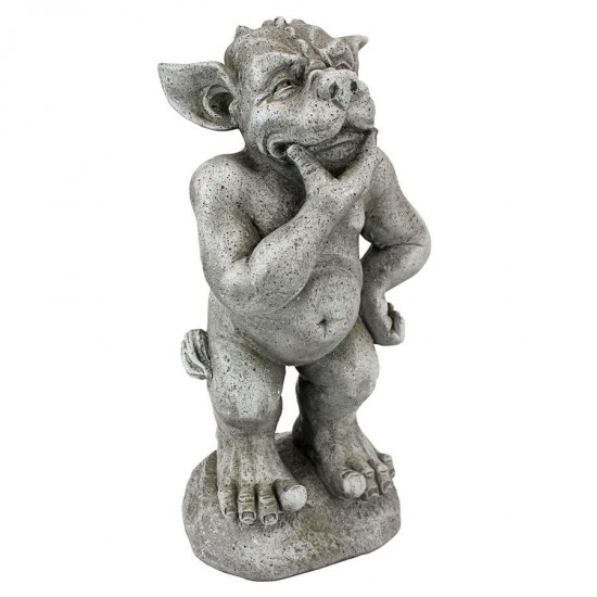 Design Toscano Plato The Ponderer Gargoyle Imp Statue