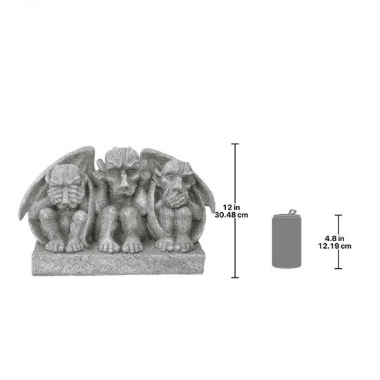 Design Toscano Hear See Speak No Evil Gargoyle Statue