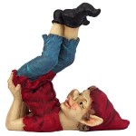 Design Toscano Elf Playing On Back