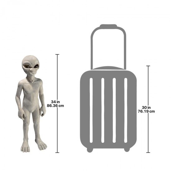 Design Toscano Large Out Of This World Alien Statue