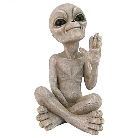 Design Toscano Greetings Earthling Ufo Alien Statue