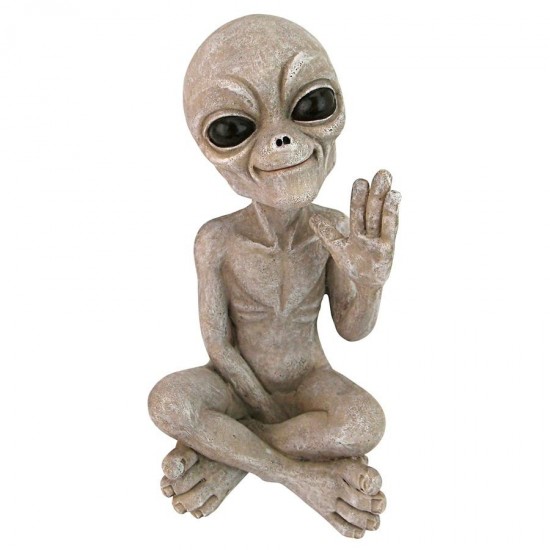 Design Toscano Greetings Earthling Ufo Alien Statue