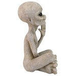 Design Toscano Greetings Earthling Ufo Alien Statue