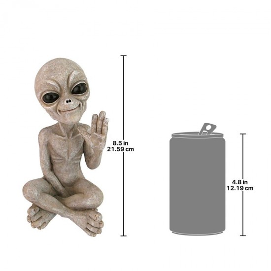 Design Toscano Greetings Earthling Ufo Alien Statue