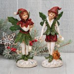 Design Toscano S/2 Boy & Girl Xmas Pixies