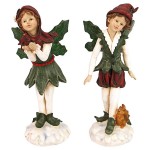 Design Toscano S/2 Boy & Girl Xmas Pixies