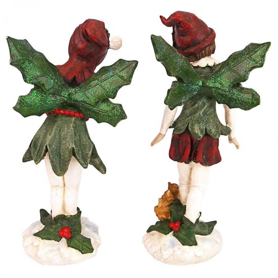 Design Toscano S/2 Boy & Girl Xmas Pixies