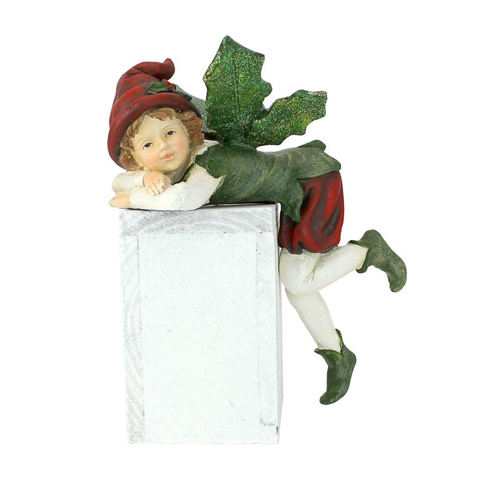 Design Toscano Elijah Christmas Elf Sitter