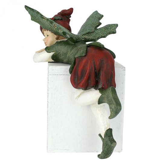 Design Toscano Elijah Christmas Elf Sitter