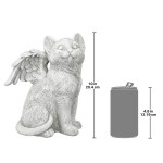 Design Toscano Large Loving Friend Memorial Cat Angel