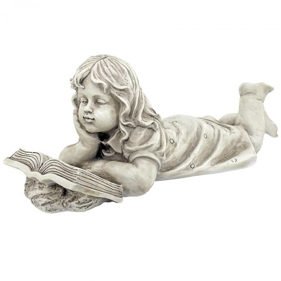 Design Toscano Backyard Scholar Little Girl Reading Statue