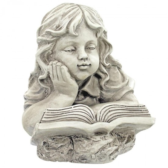 Design Toscano Backyard Scholar Little Girl Reading Statue