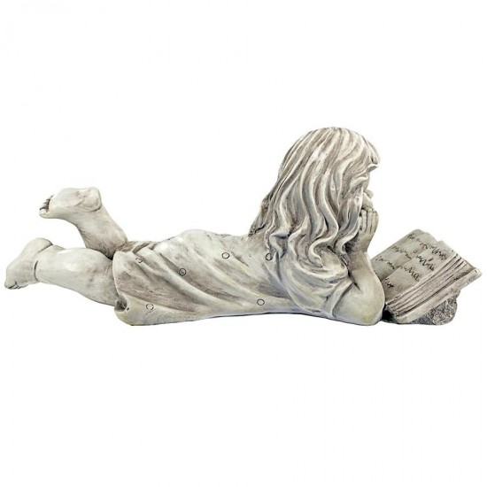 Design Toscano Backyard Scholar Little Girl Reading Statue