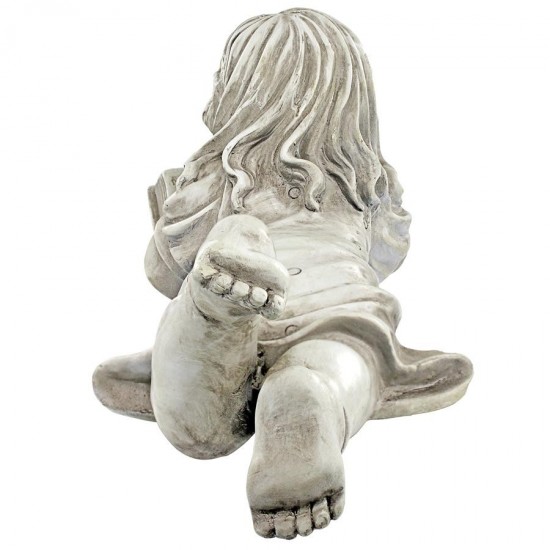 Design Toscano Backyard Scholar Little Girl Reading Statue