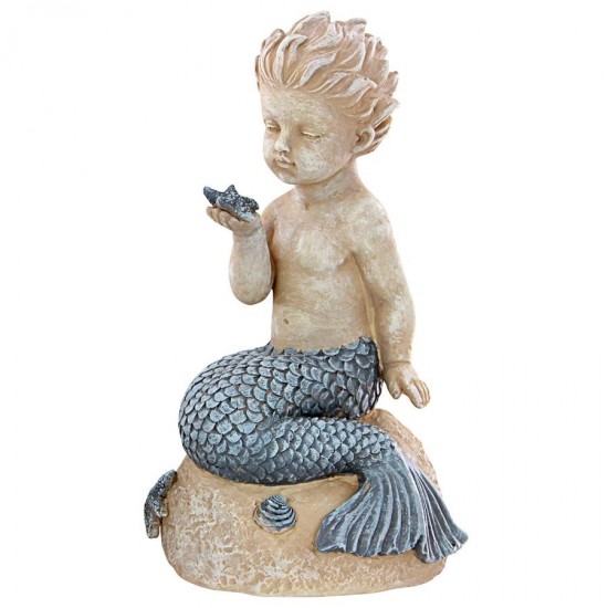 Design Toscano Little Boy Merman Holding A Starfish