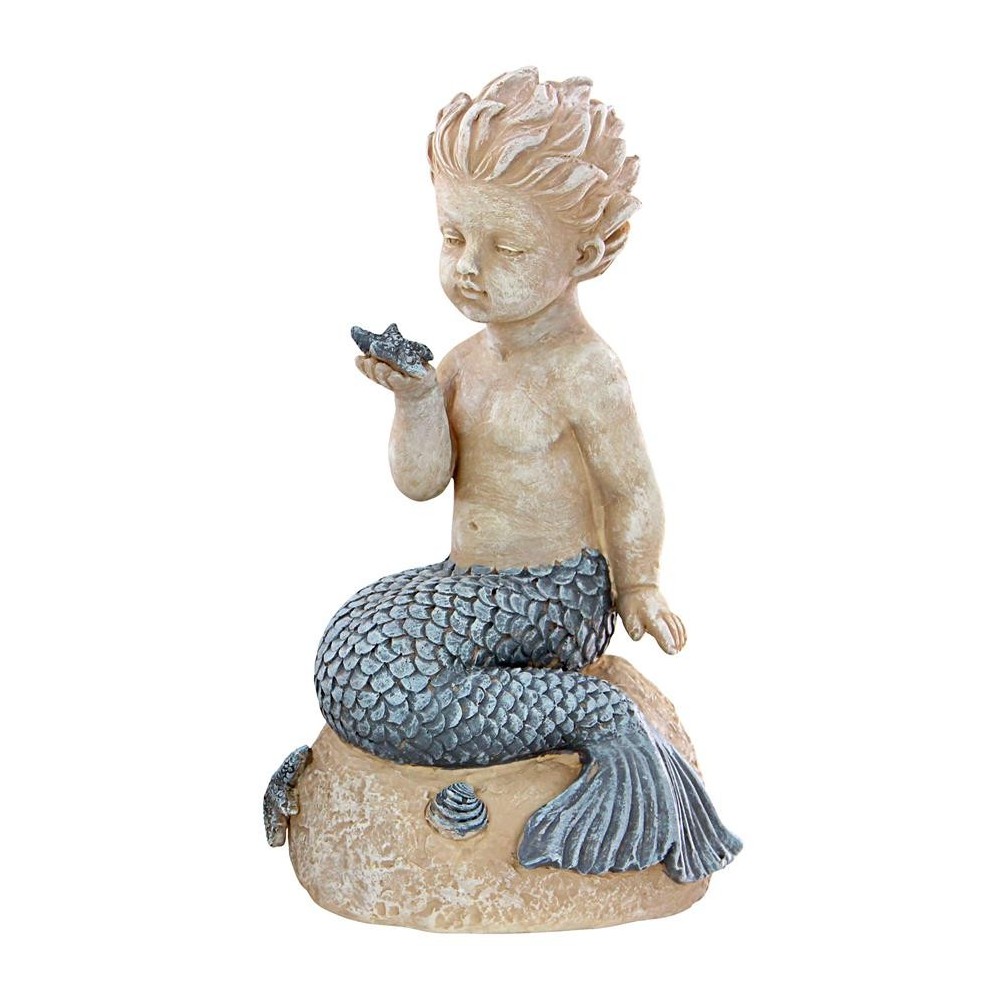 Design Toscano Little Boy Merman Holding A Starfish