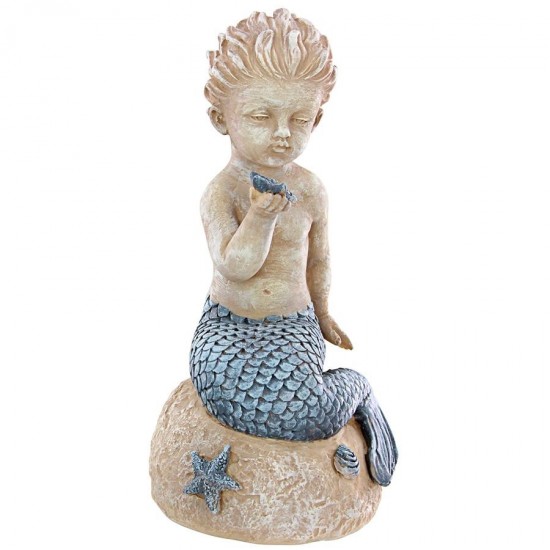 Design Toscano Little Boy Merman Holding A Starfish